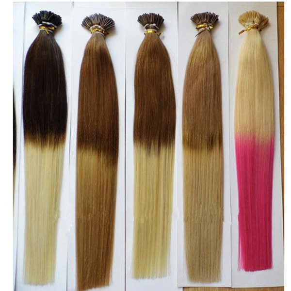 Two tone color prebonded hair for European Users lp88